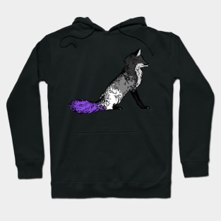 Asexual Pride Fox Hoodie